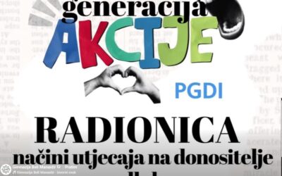 Sudjelovali smo u projektu “Generacija akcije”