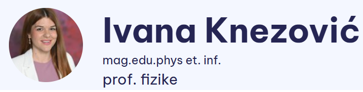 Još jedan profesionalni uspjeh profesorice Ivane!